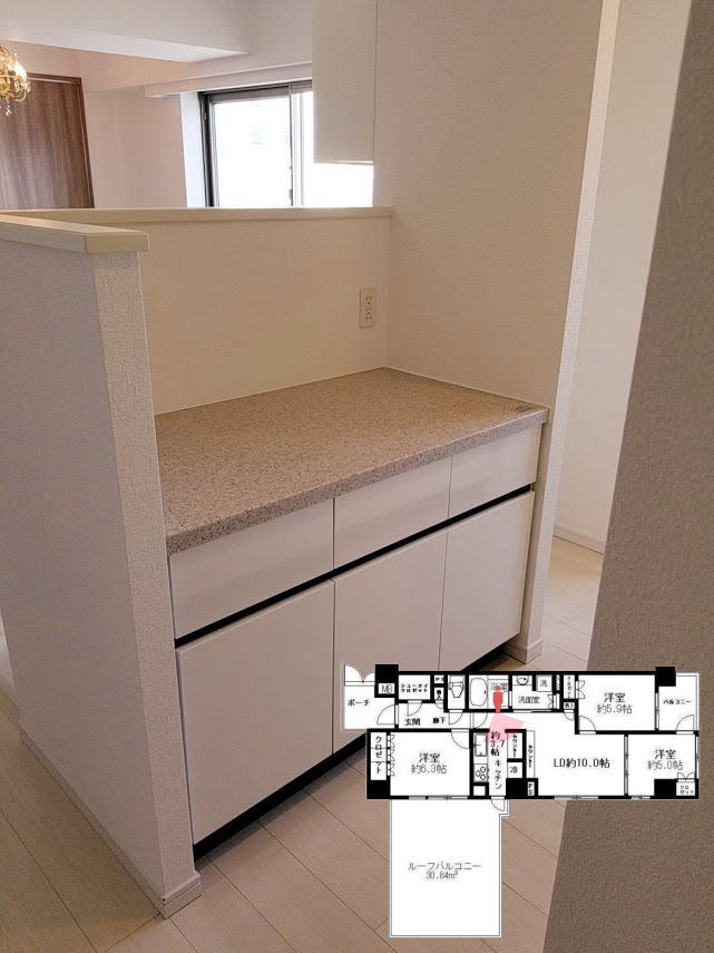 プレミスト東陽町のキッチンのカウンター