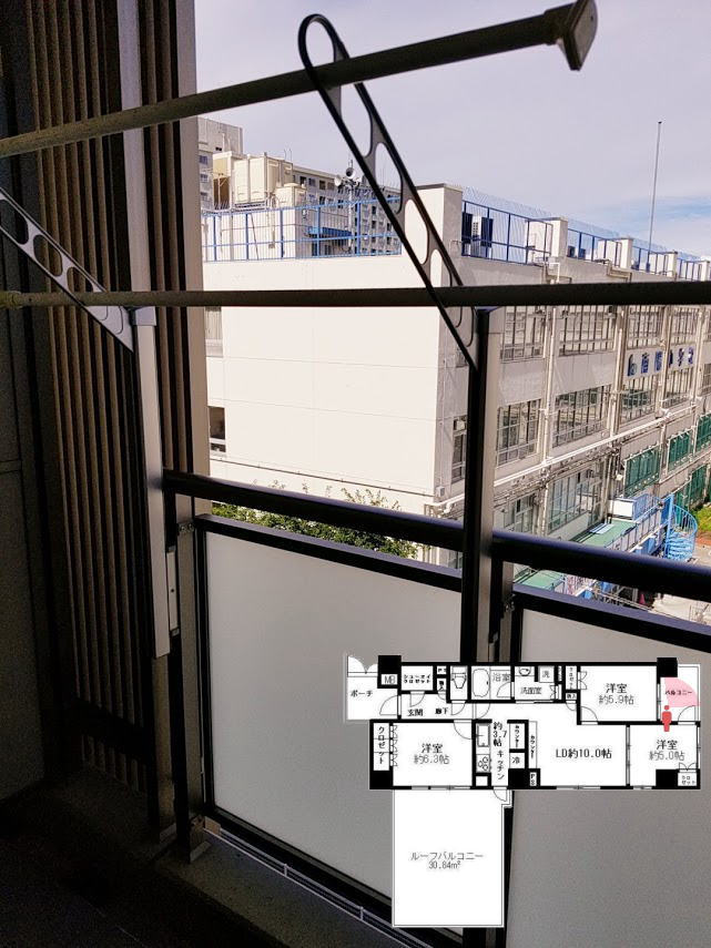 プレミスト東陽町のバルコニー
