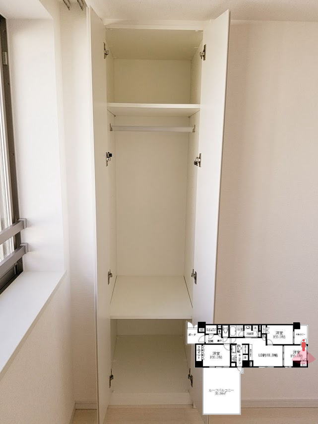 プレミスト東陽町の5.0帖の洋室の収納